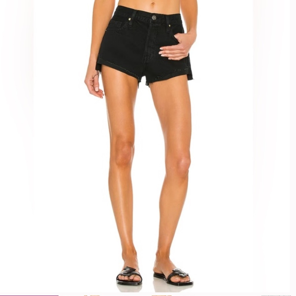 FRAME | front cuff short adrift black